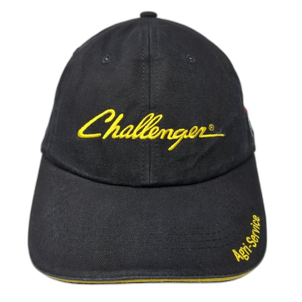 Challenger Agri-Service Strapback Baseball Cap Black One Size Embroidered CMG
